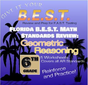Preview of 6th Grade Math: Geometric Reasoning Practice by Domain 5 Worksheets