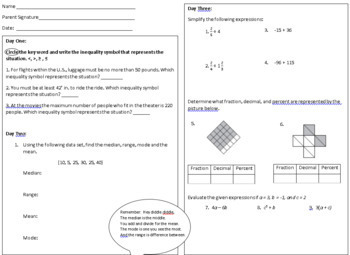 Free 6th Grade Math Worksheets