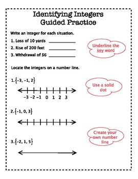 introduction to integers 6th grade math distance learning tpt