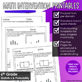 6th Grade Math Intervention Statistics & Probability | RTI