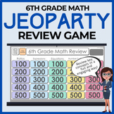 6th Grade Math Jeoparty Review Game - Prepare for the State Test!