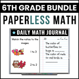 6th Grade Math Journal Prompts Bundle - Daily Math Prompts