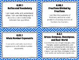 6th Grade Math Kid Friendly "I CAN" Statements for Common 