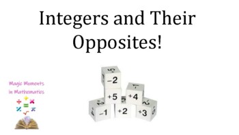 Preview of 6th Grade Math Lesson:  Integers and Their Opposites