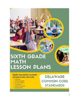 Preview of 6th Grade Math Lesson Plans - Delaware Common Core