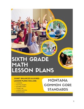 Preview of 6th Grade Math Lesson Plans - Montana Common Core
