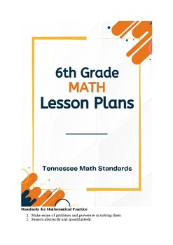 Preview of 6th Grade Math Lesson Plans - Tennessee Standards