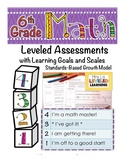 6th Grade Math Leveled Assessment for Differentiation Marz