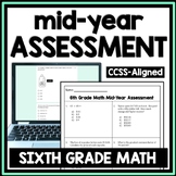 6th Grade Mid Year Math Assessment, Baseline Placement Dia