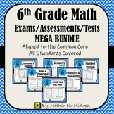 6th Grade Math Exam Bundle {Common Core Assessments}