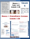 6th Math Module 1 Topic A-D Lessons 1-28 PowerPoint on Rat