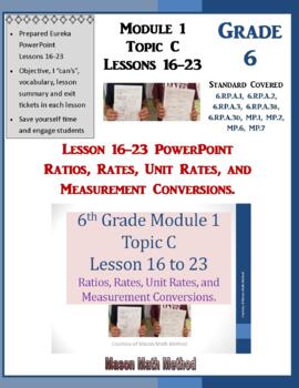 Preview of 6th Grade Math Module 1 Topic C Lessons 16-23 PowerPoint Lessons