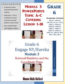 Preview of 6th Grade Math Module 3 Topic A-C Lessons 1-18 PowerPoints