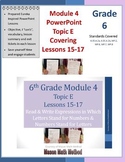 6th Grade Math Mod 4 Topic E Lessons 15-17 Read/Write Expressions PowerPoint