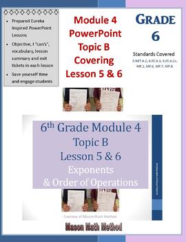 Preview of 6th Grade Math Module 4 Topic B  Lessons 5-6 PowerPoint Lessons