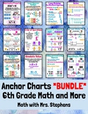 6th Grade Math (& More) Anchor Charts *BUNDLE*