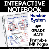 6th Grade Math Number System Interactive Notebook Unit Printable