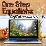 6th Grade Math One Step Equations Thanksgiving Digital Esc