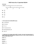 6th Grade Math PARCC Practice test for PBA/MYA