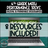 6th Grade Math Performance Task Bundle CCSS Aligned SBAC Prep