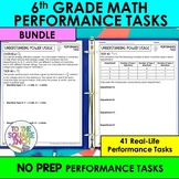 6th Grade Math Performance Tasks Bundle