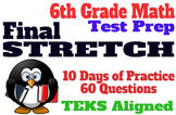 6th Grade Math Distance Learning Packet: 10 Day Review/Ali