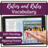 6th Grade Math: RATIOS & RATES Self Checking Google Sheets™  & Picture Reveal