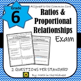 6th Grade Math Ratios & Proportional Relationships Assessm