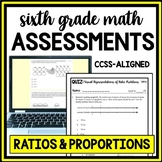 6th Grade Rates & Ratios Quiz Bundle, Word Problems, Ratio