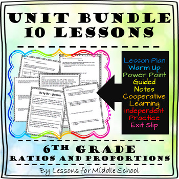 Preview of 6th Grade Math – Ratios and Proportional Relationships Bundle - 10 Lessons