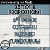 6th Grade Math Ratios and Proportions Curriculum Unit CCSS