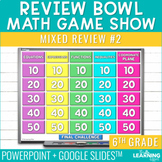 6th Grade Math Spiral Review #2 Game Show | End of Year Te