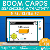6th Grade Math Spiral Review #3 Boom Cards | End of Year T