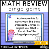 6th Grade Math Spiral Review Bingo Game | End of Year Test