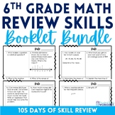 6th Grade Math Review Booklet Bundle