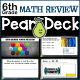 6th Grade Math Review Digital Activity for Google Slides +
