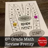 6th Grade Math Review Game | End of Year Review Activity