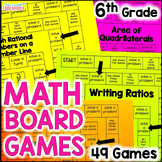 6th Grade Math Review Games for Entire Year BUNDLE - Math 