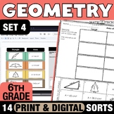 6th Grade Math Review: Geometry Area, Surface Area, & Volu