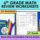 6th Grade Math Review Worksheets | 6th Grade Math Test Pre