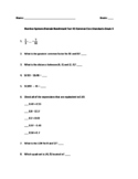 6th Grade Math Test-Prep:(SBAC & PARCC): Number Sense Asse
