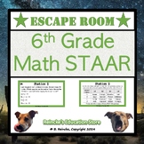 6th Grade Math STAAR Escape Room (Digital or Paper)