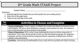 6th Grade Math STAAR Project & Review