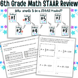 6th Grade Math STAAR Test Review Digital Game 2022 Questions
