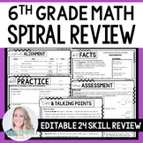 6th Grade Math Spiral Review