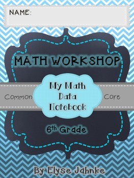 Preview of 6th Grade Math Student Data Notebook {COMMON CORE}