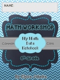 6th Grade Math Student Data Notebook {COMMON CORE}