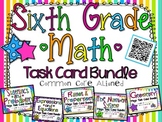 6th Grade Math Task Card Bundle **ALL COMMON CORE DOMAINS**