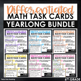 6th Grade Math Task Cards | Differentiated Math Centers Ye