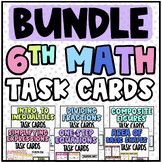6th Grade Math Task Cards (Growing) Bundle